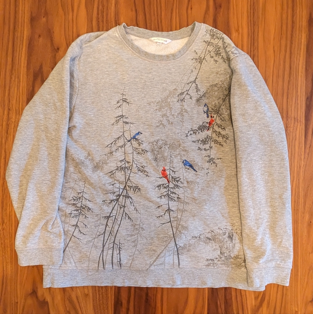 Woman's Northern reflections women crew neck size L, grey